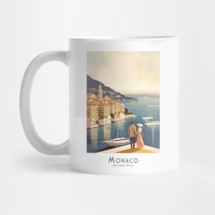 Monaco Romance in Art Deco Style Mug